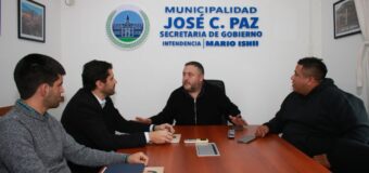 El Sec. de Gobierno de José C. Paz Pablo Mansilla, recibió al Dir. de Consejos Escolares de la provincia de Buenos Aires Alejandro Perrone y autoridades de educación