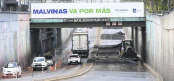 Comenzaron los trabajos de repavimentación del Túnel San Juan Pablo II