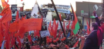 Ishii lanzó su candidatura ante una multitud en José C. Paz