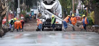 Pavimentación en el barrio Olivos de Ing. Pablo Nogués