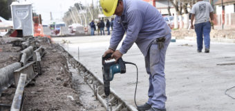 Importante obra de pavimentación en Tortuguitas