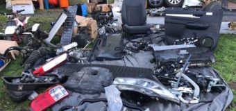 Benavidez: Descubren desarmadero de autos robados en el fondo de una casa