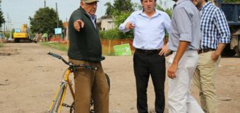 Tras la elección, San Miguel inició un nuevo pavimento en el barrio San Ambrosio