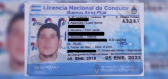Pilar: Investigan si existe una organización que se dedica a hacer licencias de conducir truchas