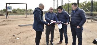 Nardini recorrió la obra del Polideportivo de Los Polvorines