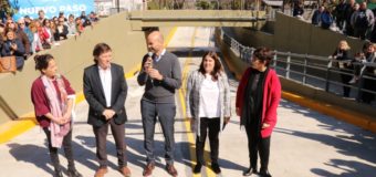 San Miguel: Guillermo Dietrich y Jaime Méndez inauguraron el paso bajo nivel de Sourdeaux