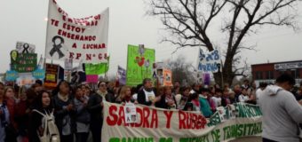 Multitudinaria movilización por Sandra y Rubén a un mes de la tragedia de Moreno