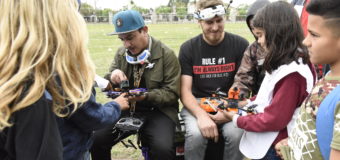 Primera carrera de drones en Malvinas Argentinas
