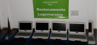 Pilar: Recuperan netbooks robadas en una escuela