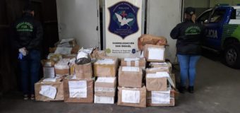 Queman 160 kilos de droga tras múltiples allanamientos en San Miguel y la región