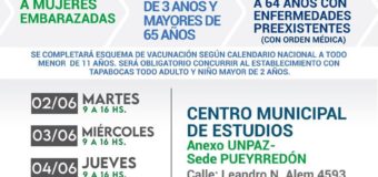 Campaña de vacunación en escuelas de José C. Paz