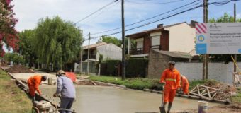 Avanzan las obras de pavimentación en San Miguel