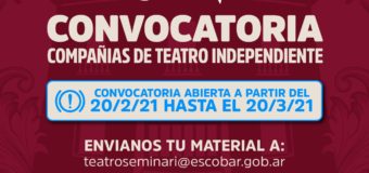 Escobar covoca a compañías teatrales independientes