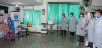 El intendente Ishii acompañó a PAMI en inico de campaña de vacunación contra el Covid 19, en residencias para mayores de 60 años