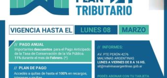 Malvinas Argentinas: se extiende el Plan Tributario 2021