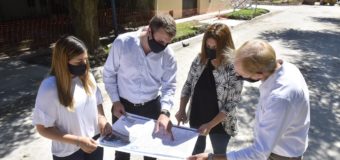 María Luján Salgado visitó la obra de las calles Artigas y Savio