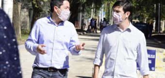 Nardini visitó la obra de Fragata Heroína junto a Federico Thea