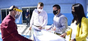 Leo Nardini supervisó la obra del Polideportivo Palmeras