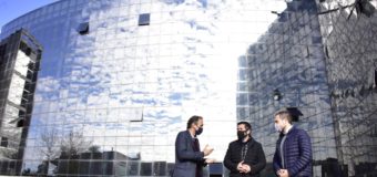 Nardini y Katopodis recorrieron la obra del Hospital Universitario y de Diagnóstico Precoz de Malvinas Argentinas