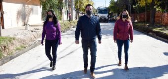 Leo Nardini monitoreó el avance de obras en barrio El Primaveral