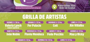 Fiesta Nacional de la Flor: Mau y Ricki, Valeria Lynch y Los Auténticos Decadentes serán algunas de las propuestas artísticas en Escobar