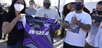 Noe Correa visitó el club «El Mundialito»