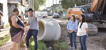 Leo Nardini y Noe Correa visitaron distintas obras que se realizan en Malvinas Argentinas