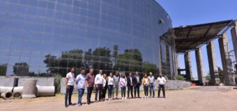 Comerciantes de Malvinas Argentinas recorrieron la obra del Hospital Universitario