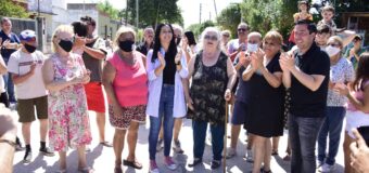 Noe Correa y Leo Nardini inauguraron nuevos pavimentos en Los Polvorines