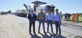 Nardini e Insaurralde supervisaron obras viales en San Pedro