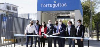 El presidente Alberto Fernández junto a Noe Correa, Kicillof y Nardini, inauguraron la nueva estación de Tortuguitas