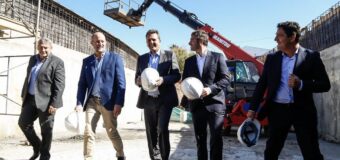 Pilar: Achával recorrió la obra del paso bajo nivel con funcionarios de Provincia y Nación