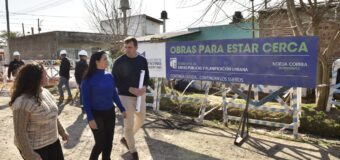 Noe Correa visitó un nuevo trabajo de red de agua en la ciudad de Grand Bourg 