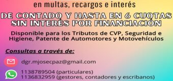 Nueva moratoria 2022 en José C. Paz