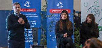 Achával y Vilar lanzaron el Plan Provincial de Residuos RAEE en Lagomarsino