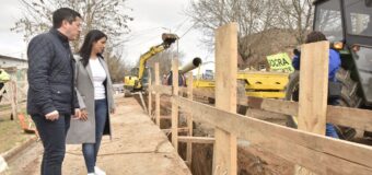 Noe Correa y Leo Nardini supervisaron el inicio de la obra “Red Primaria y Refuerzos de Agua Malvinas Argentinas” 