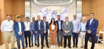 Noe Correa y Leo Nardini firmaron un convenio con empresas del Parque Industrial 