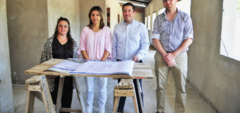 Nardini recorrió la obra del CAPS “El Camino”, en Malvinas Argentinas