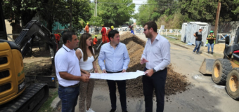 NARDINI RECORRIÓ LAS OBRAS DE AGUA EN LOS POLVORINES