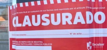 EL MUNICIPIO DE ESCOBAR CLAUSURÓ E IMPUSO IMPORTANTE MULTA A CONCESIONARIA DE AUTOS