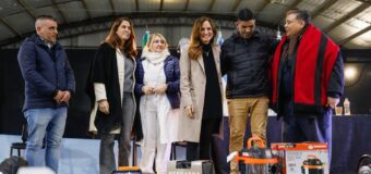 EL INTENDENTE ISHII JUNTO A LA MINISTRA TOLOSA PAZ ENTREGARON BANCO DE HERRAMIENTAS A EMPRENDEDORES DE JOSÉ C. PAZ