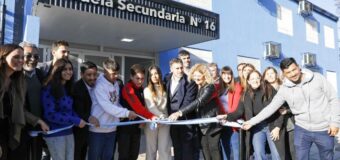 DERQUI: ACHAVAL INAUGURÓ EL 20º ESTABLECIMIENTO EDUCATIVO DE PILAR