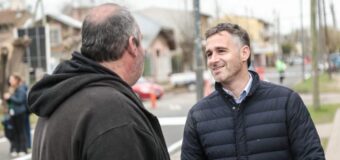 ACHAVAL RECORRIÓ LA OBRA DE NUEVOS ASFALTOS EN LA CALLE URUGUAY