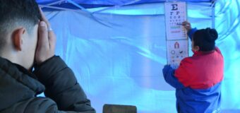 Operativo socio sanitario en la Plaza Manuel Belgrano de José C. Paz