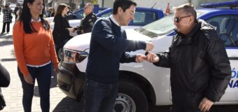 Noe Correa y Leo Nardini, entregaron nuevos móviles y nuevas motos, a la patrulla de “Protección Ciudadana”