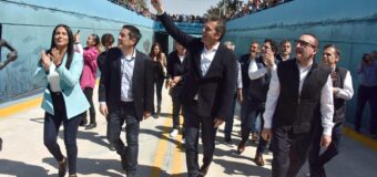 Sergio Massa, Leo Nardini y Noe Correa, inauguraron el Viaducto “Papa Francisco” de Malvinas Argentinas