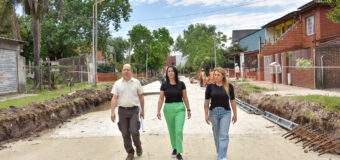 Noe Correa visitó una nueva obra en la ciudad de Ing. Pablo Nogués