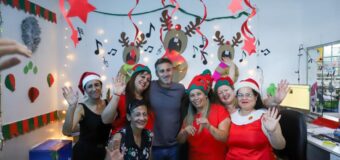 Achával acompañó a los chicos del Hospital Falcón y visitó instituciones en la celebración de Navidad