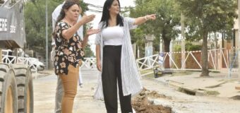 <strong>Noe Correa supervisó el avance de obra de la Red Primaria de Agua, en la ciudad de Grand Bourg</strong>