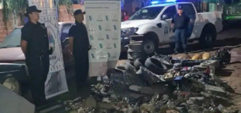 Se desbarataron desarmaderos en Moreno: 6 aprehendidos y gran cantidad de piezas secuestradas